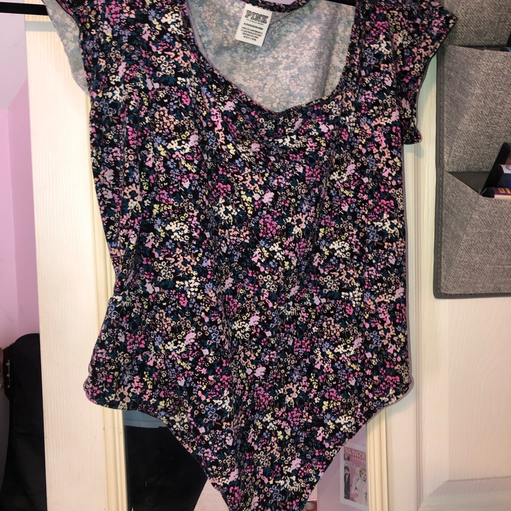 PINK - floral bodysuit!